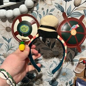 Disney Parks Jungle Cruise Mickey Ears Headband - Brown, Green, Cream